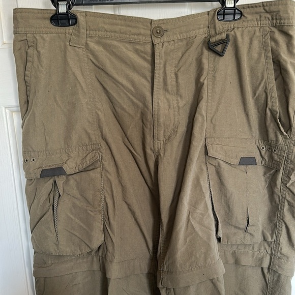 Men’s Columbia PFG green pants size large- 32 length - Picture 2 of 4
